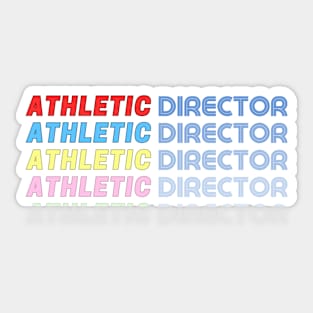 ATHLETIC DIRECTOR RETRO STYLE Sticker